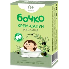 Бебешки крем-сапун Бочко - Маслина, 75 g -1