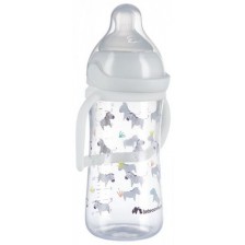 Бебешка бутилка с дръжки Bebe Confort - Emotion Physio, 270 ml, White Savannah