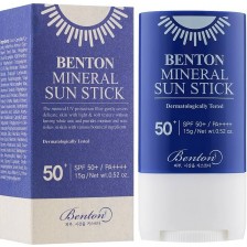Benton Mинерален сънцезащитен стик, SPF50+, 15 g