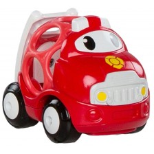 Бебешка играчка Bright Starts - Go Grippers Vehicle, пожарна кола -1