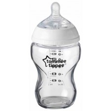 Бебешко стъклено шише Tommee Tippee - Easi Vent, 250 ml