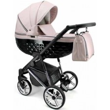 Бебешка количка 3 в 1 Adbor - Avenue 3D, розова -1