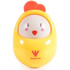 Бебешка играчка Huanger - Roly Poly, пиле 