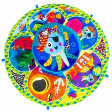 Бебешко килимче за игра Lamaze - Градина, завърти и открий -1