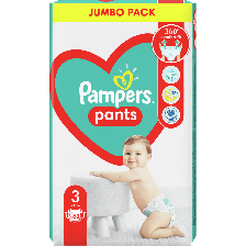 Бебешки пелени гащи Pampers 3, 62 броя -1