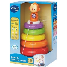 Бебешка играчка Vtech - Интерактивни рингове за нанизване (на английски език) -1