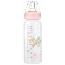 Бебешко шише KikkaBoo Savanna - РР, 240 ml, розово