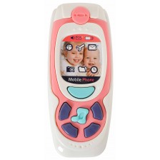 Бебешки телефон с бутони Moni - Розов