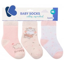 Бебешки термо чорапи Kikka Boo - 1-2 години, 3 броя, Hippo Dreams 