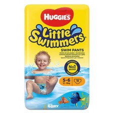Бебешки бански пелени Huggies Little Swimmers - Размер 5, 12-18 kg, 11 броя -1