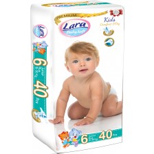 Бебешки пелени Lara Premium - Junior Plus, 15-30 kg,  40 броя -1