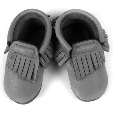 Бебешки обувки Baobaby - Moccasins, grey, размер S