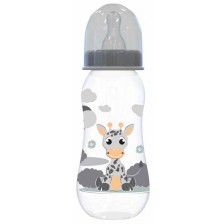 Бебешко шише Lorelli Baby Care - 250 ml, сиво -1