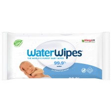 Бебешки почистващи кърпички Water Wipes Baby, 60 броя -1