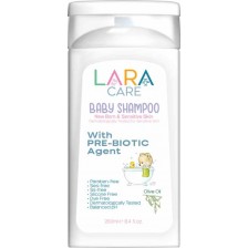 Бебешки шампоан Lara Care - With Prebiotic and Olive Oil, 250 ml -1