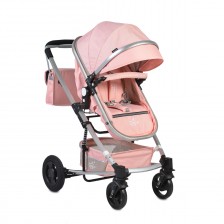 Бебешка комбинирана количка Moni - Gigi, розова -1