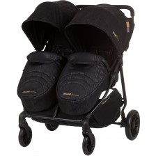 Бебешка количка за близнаци Chipolino - Top Stars, обсидиан -1