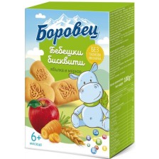 Бебешки бисквити Боровец - С ябълка и морков, 100 g -1
