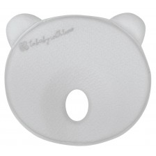 Бебешка мемори ергономична възглавница KikkaBoo -  Bear Airknit, сива -1