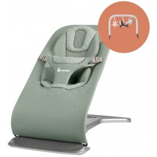 Бебешки шезлонг 3 в 1 Ergobaby - Evolve, Sage Green, с арка -1