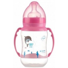 Бебешко шише с дръжки Zizito - Little Angel, PP, 250 ml