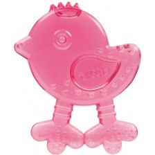 Бебешка водна чесалка Canpol - Пиле, розова -1