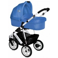 Бебешка комбинирана количка 2в1 Lorelli - Monza 3, синя -1