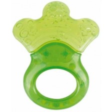 Бебешка водна чесалка с дрънкалка Canpol - Little paw, зелена -1