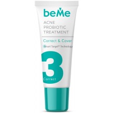 beMe Коректор за локално лечение на акне Correct & Cover, 15 ml -1