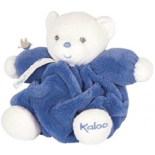 Бебешка мека играчка Kaloo - Мече, Ocean blue, 18 сm