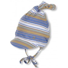 Бебешка шапка от трико с връзки Sterntaler - 45 cm, 6-9 месеца -1