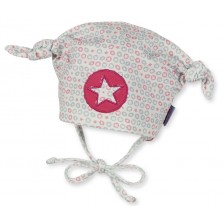 Бебешка шапка от трико Sterntaler - За момичета, 43 cm, 5-6 месеца -1