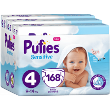 Бебешки пелени Pufies Sensitive 4, 168 броя -1