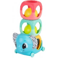 Бебешка играчка Lamaze - Слонче с блокчета за подреждане
