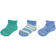 Бебешки хавлиени чорапи Maximo - Цветни, за момче -1