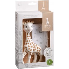Бебешка играчка Sophie la Girafe - Софи, 18 cm, с торбичка за съхранение -1