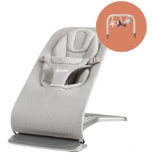 Бебешки шезлонг 3 в 1 Ergobaby - Evolve, Light Grey