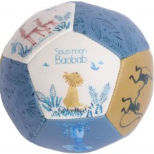 Бебешка играчка Moulin Roty - Мека топка Sous mon boabab, 10 cm