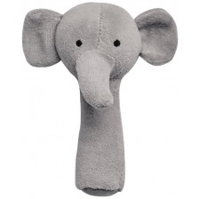 Бебешка дрънкалка Jollein - Elephant Storm Grey -1