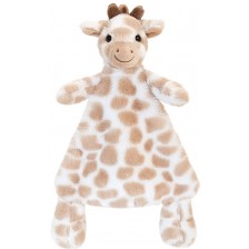 Бебешкa играчка Keel Toys - Жирафче за гушкане, 25 cm, кафяво -1