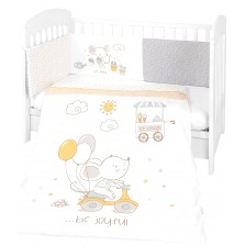 Бебешки спален комплект от 2 части KikkaBoo - Joyful Mice -1