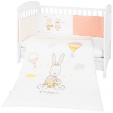 Бебешки спален комплект KikkaBoo - Rabbits in Love, 2 части -1