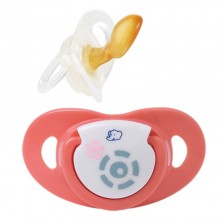 Каучукови залъгалки Bebe Confort Maternity Dental Safe - 6-18месеца, розови, 2 броя