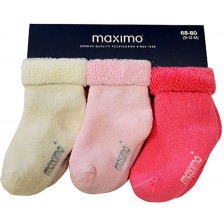 Бебешки хавлиени чорапи Maximo - За момиче -1