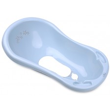 Бебешка вана с оттичане Lorelli - Little stars, 84 cm, синя 