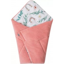 Бебешко одеяло 2 в 1 Bubaba - Розова приказка, 65 х 65 cm -1