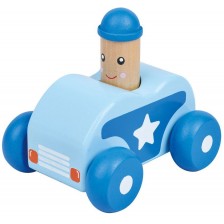 Бебешка играчка Lelin - Количка, със звук Бийп, синя -1
