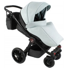 Бебешка количка Adbor - Mio plus, цвят 01, мента -1