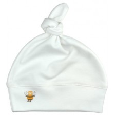 Бебешка шапка с възел For Babies-  Пчеличка -1