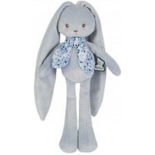 Бебешка плюшена играчка Kaloo - Зайче, синя
